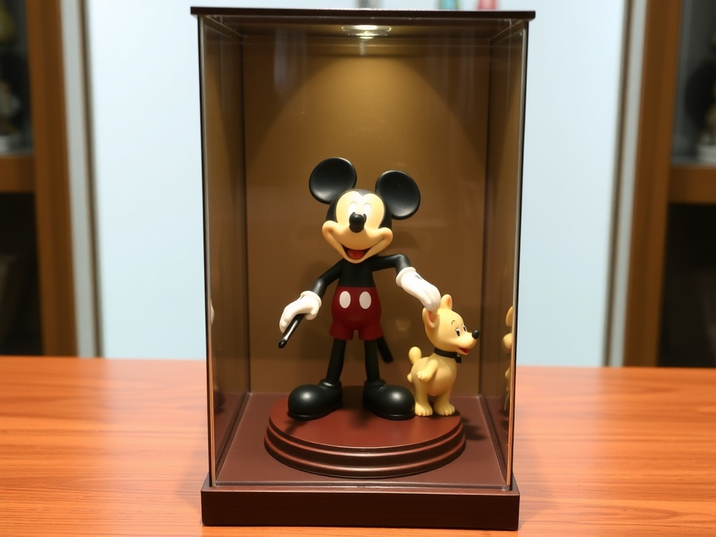 Disney limited edition figurine in display case