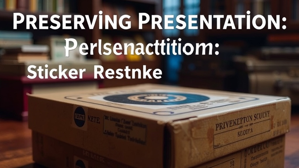 Preserving Presentation: Gentle Methods for Sticker Residue Removal on Collectible Boxes