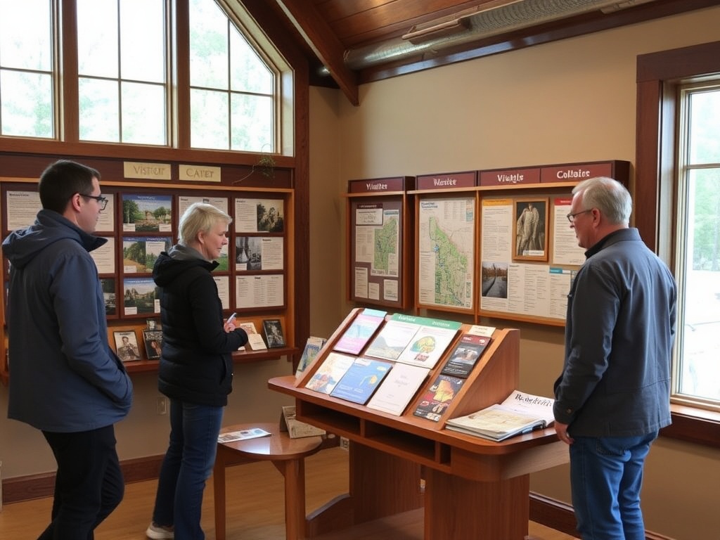 Visitor center in Bracebridge with local brochures and maps