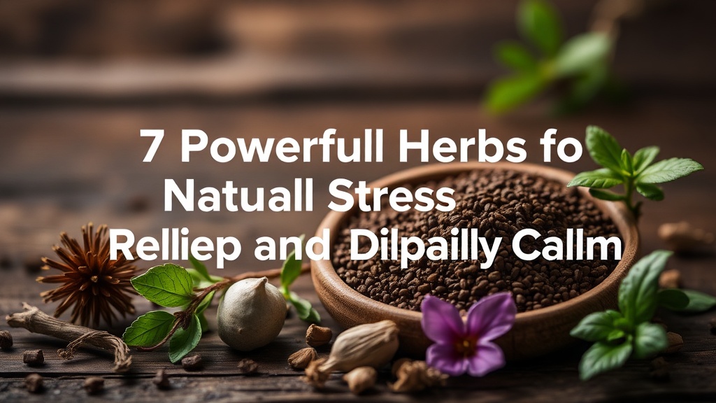 7 Powerful Herbs for Natural Stress Relief and Daily Calm