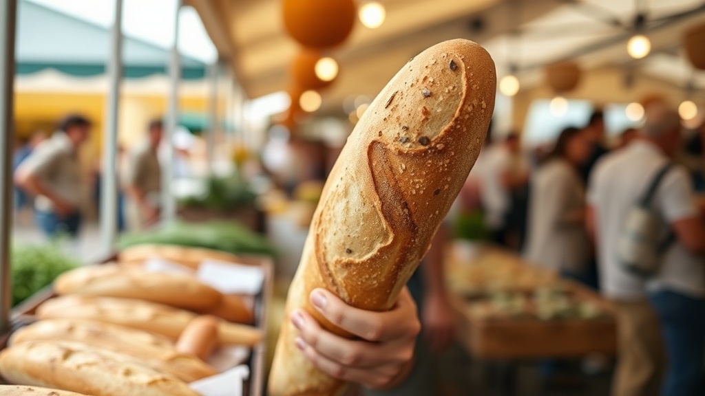 Grab a Fresh Baguette at the Local Farmers Market