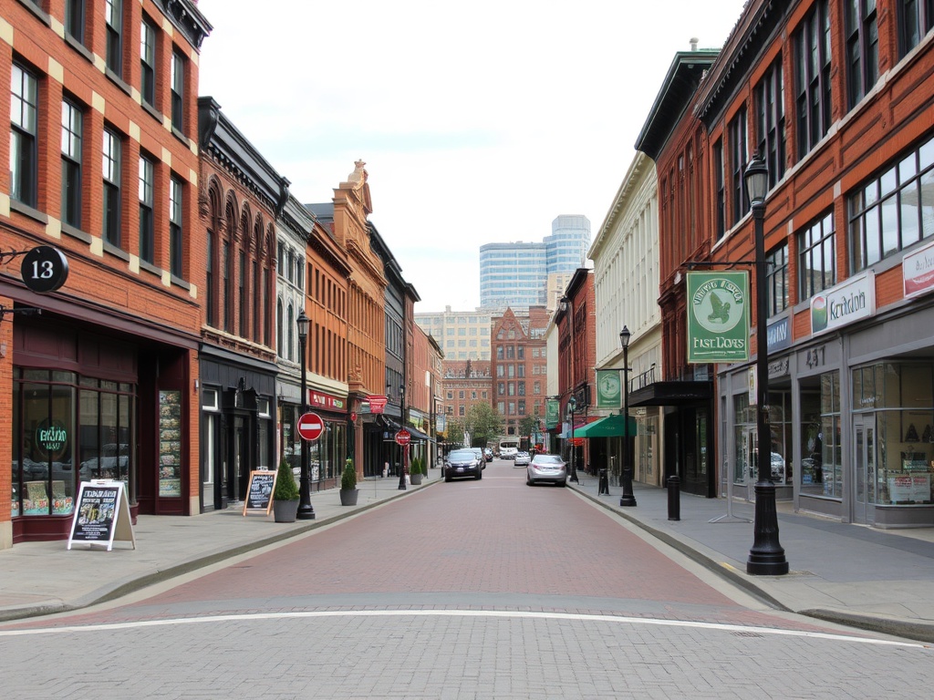 Columbia Street New Westminster historic buildings shops street view urban heritage British Columbia