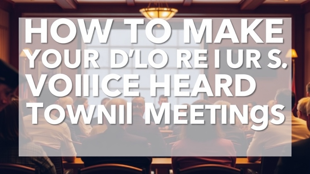 How to Make Your Voice Heard at Niagara-on-the-Lake Town Council Meetings