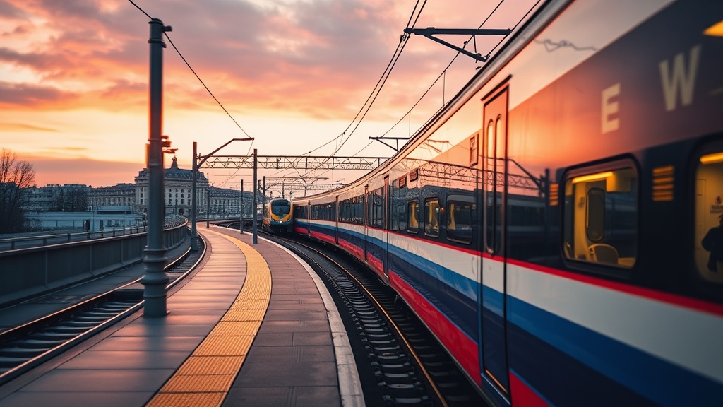 Navigating the High-Speed Rail Network of Central Europe