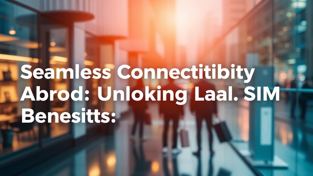 Seamless Connectivity Abroad: Unlocking Local SIM Benefits