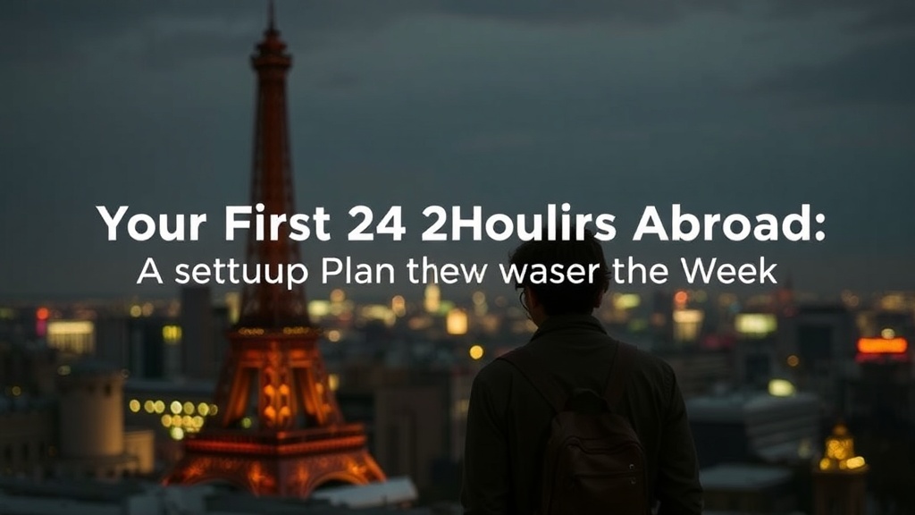 Your First 24 Hours Abroad: A Setup Plan That Saves the Week