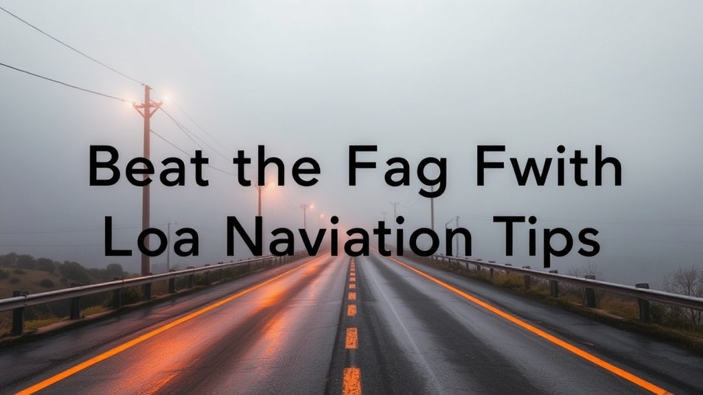 Beat the Fog with Local Navigation Tips