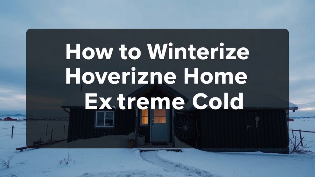 How to Winterize Your Home in Nunavut for Extreme Cold