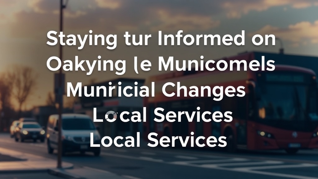 Staying Informed on Oakville Municipal Changes and Local Services