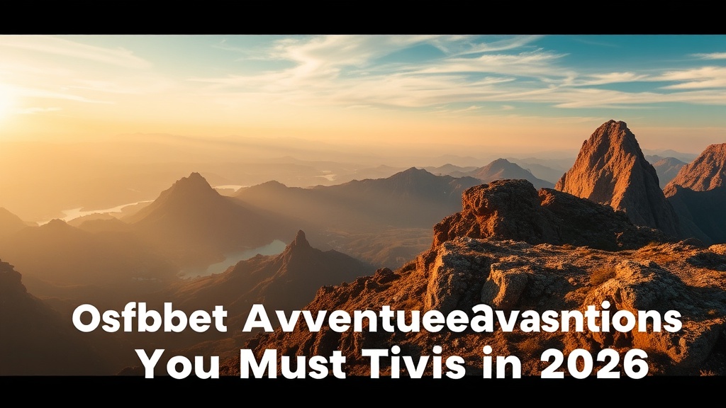 Top 10 Offbeat Adventure Destinations You Must Visit in 2026