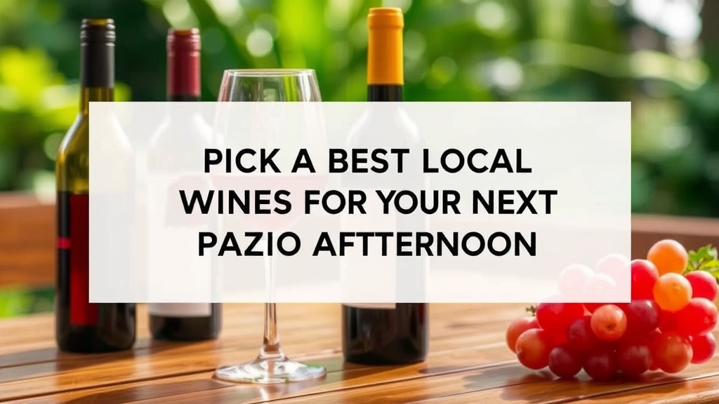 Pick the Best Local Wines for Your Next Patio Afternoon