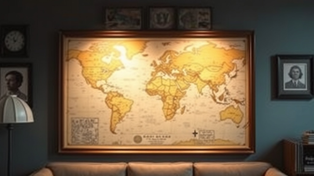 How to Properly Frame and Display Vintage Maps at Home
