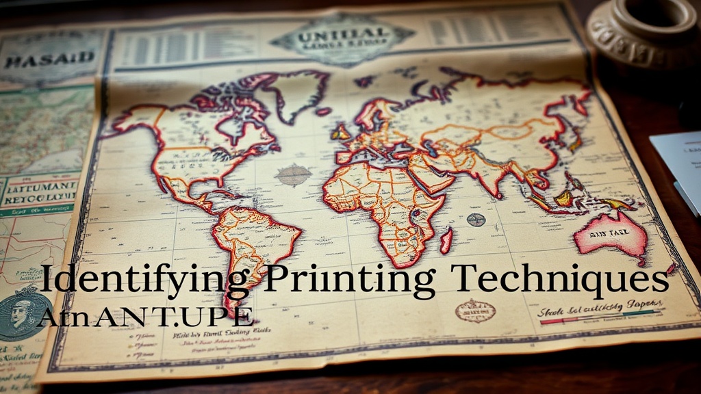 Identifying Printing Techniques in Antique Maps
