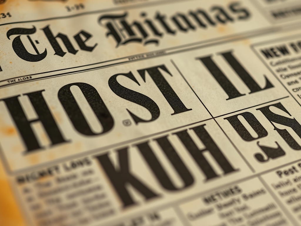 A close-up shot of a vintage newspaper from the 1920s with bold headlines and a touch of yellowing on the edges