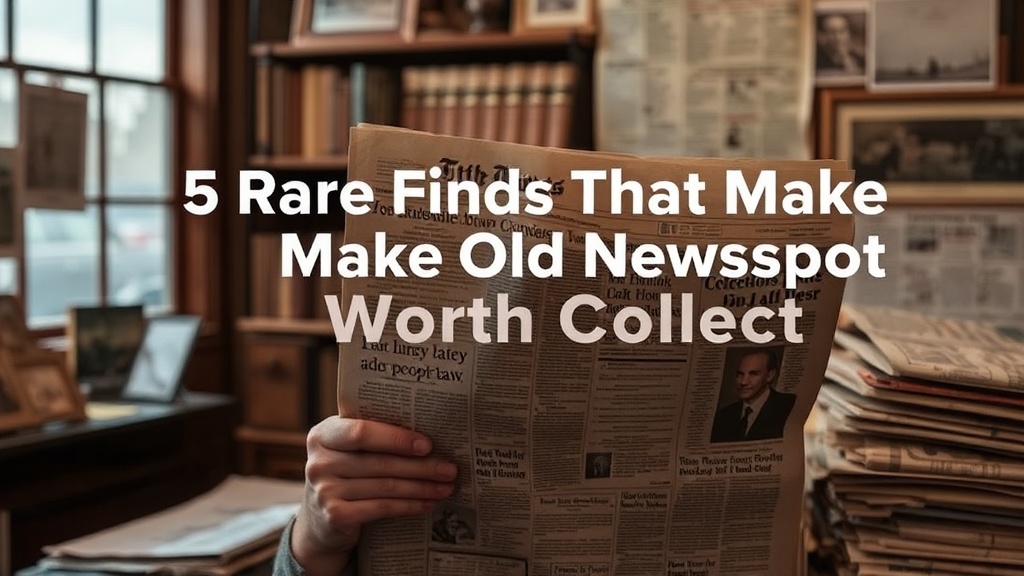 5 Rare Finds That Make Old Newspapers Worth Collecting