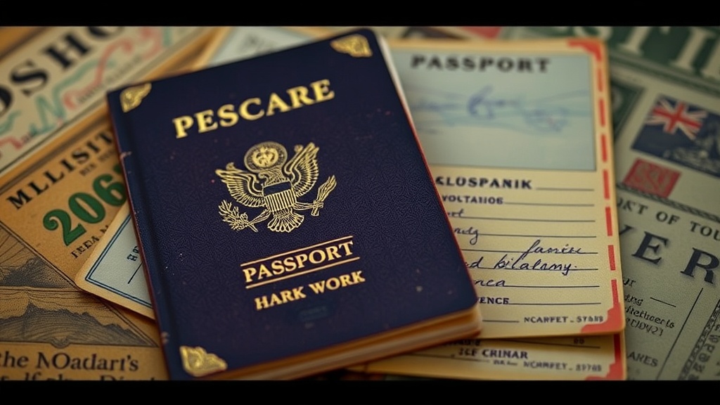 Dealing with Stuck Vintage Passport Pages