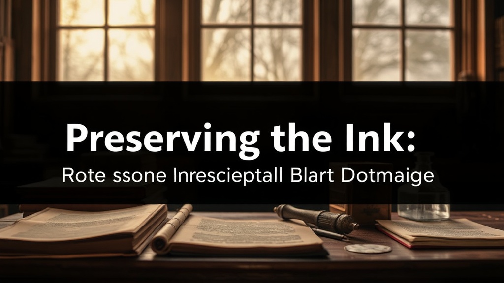 Preserving the Ink: Protecting Vintage Documents from Light Damage