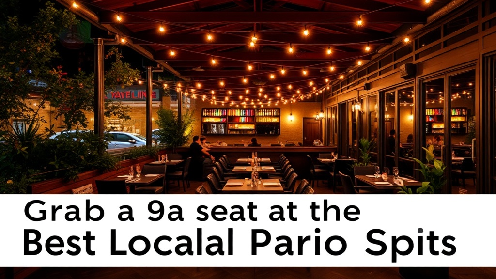 Grab a Seat at the Best Local Patio Spots