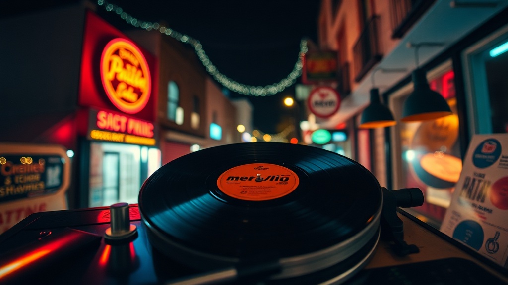 Vinyl Records and Retro Rhythms in Old Strathcona