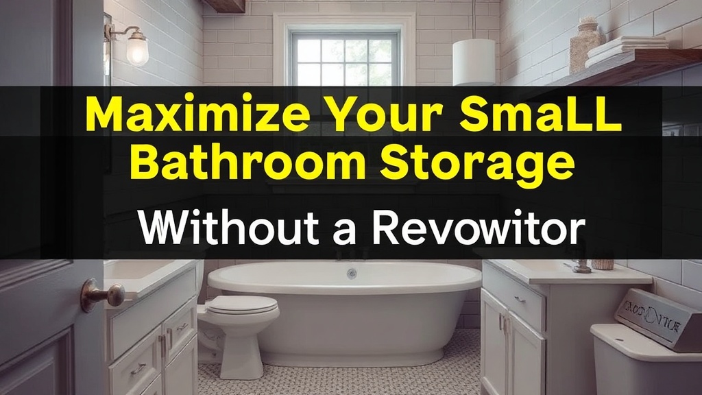 Maximize Your Small Bathroom Storage Without a Renovation