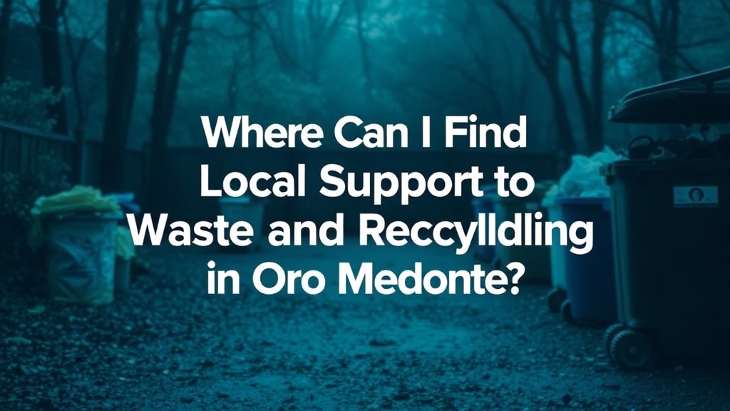 Where Can I Find Local Support for Waste and Recycling in Oro-Medonte?