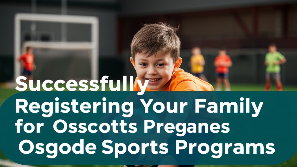 Successfully Registering Your Family for Osgoode Youth Sports Programs
