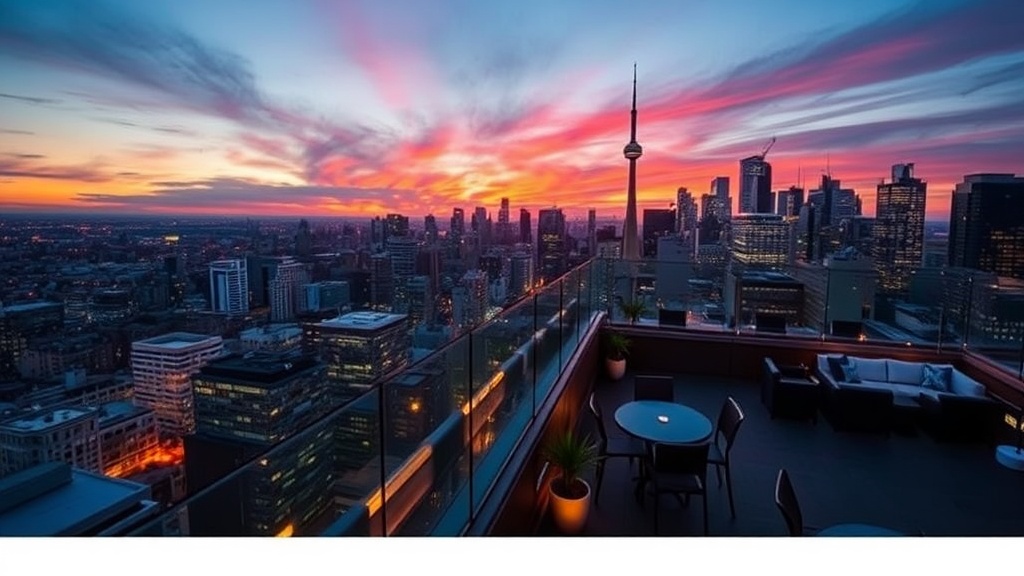 Sunset Views and Rooftop Lounges Across Downtown Toronto