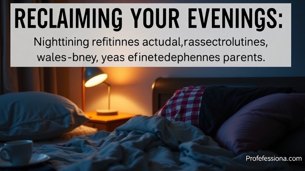 Reclaiming Your Evenings: Nighttime Routines That Actually Work for Exhausted Parents