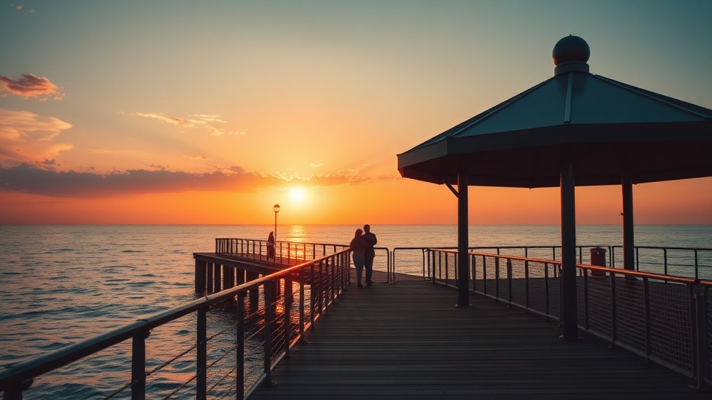 Grab a Great View at the Pier During Golden Hour