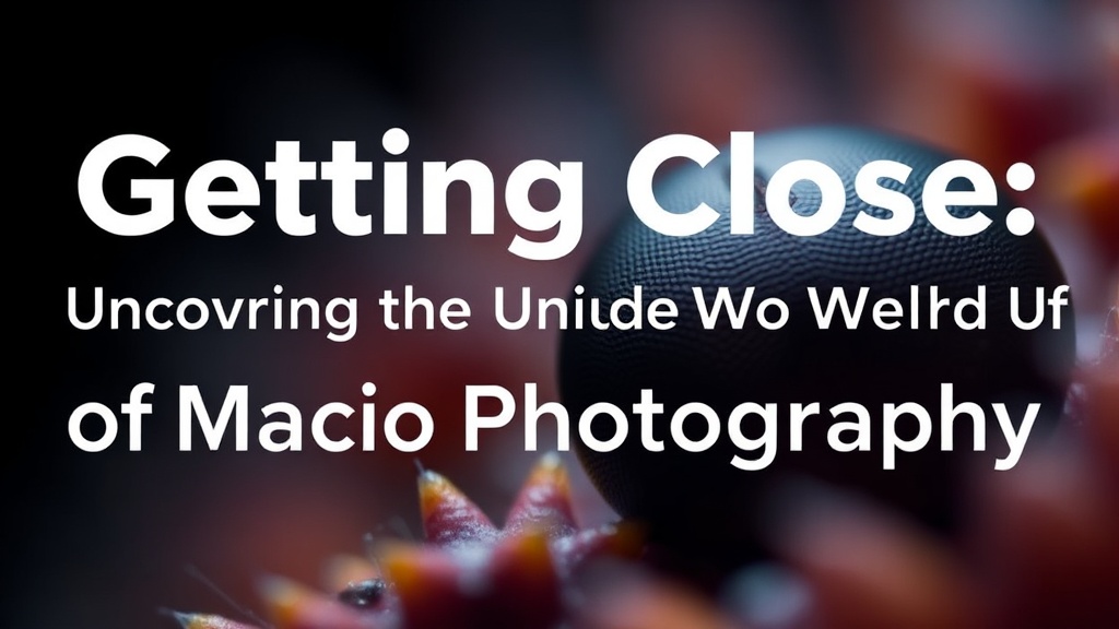 Getting Close: Uncovering the Hidden World of Macro Photography