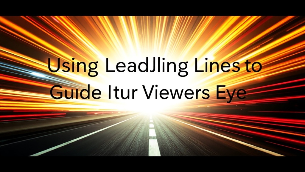 Using Leading Lines to Guide the Viewer's Eye