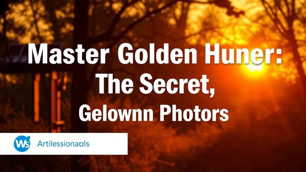 Master Golden Hour: The Secret to Warm, Glowing Photos