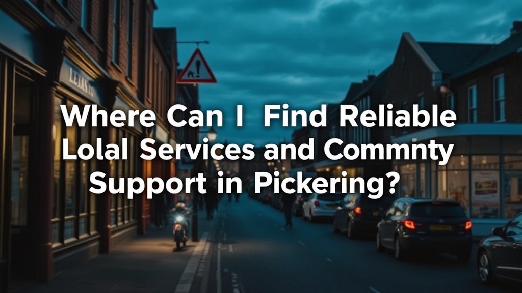 Where Can I Find Reliable Local Services and Community Support in Pickering?