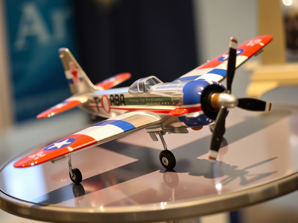 commemorative airplane model from airshow or aviation anniversary event