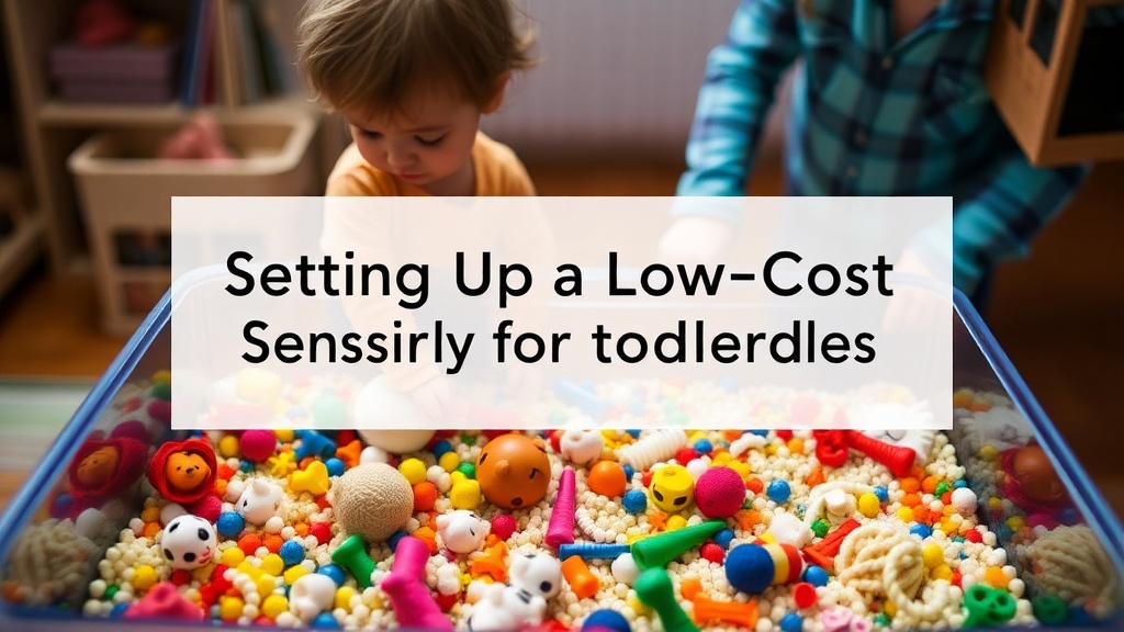 Setting Up a Low-Cost Sensory Bin for Toddlers