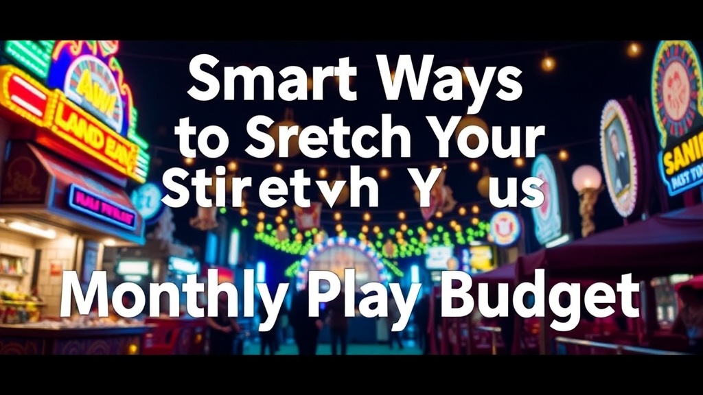 Smart Ways to Stretch Your Monthly Play Budget