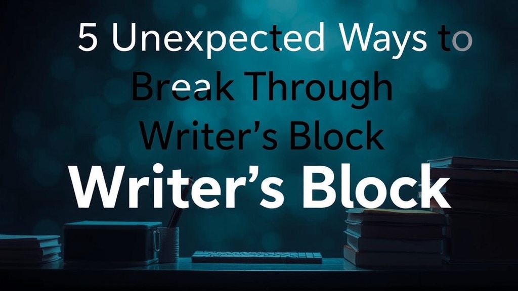 5 Unexpected Ways to Break Through Writer's Block