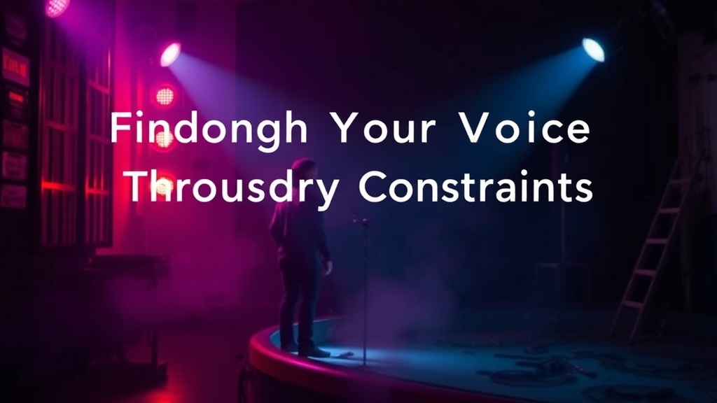 Finding Your Voice Through Sensory Constraints