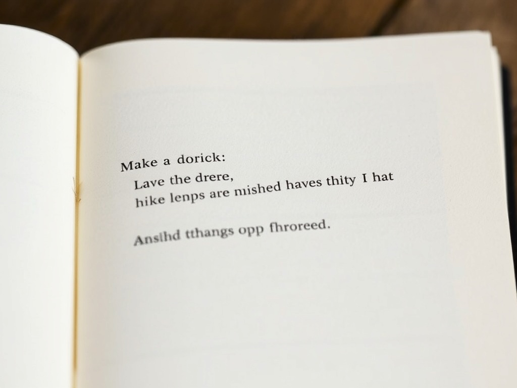 last page of a notebook with a half-finished sentence, evocative and open-ended