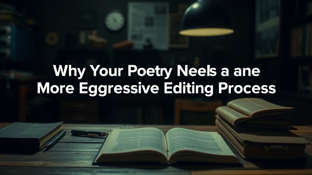 Why Your Poetry Needs a More Aggressive Editing Process