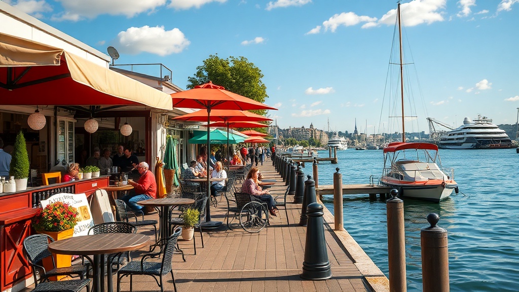 Refreshing Waterfront Cafes for a Sunny Afternoon