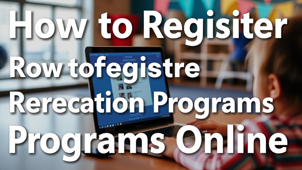 How to Register for Port Hope Recreation Programs Online
