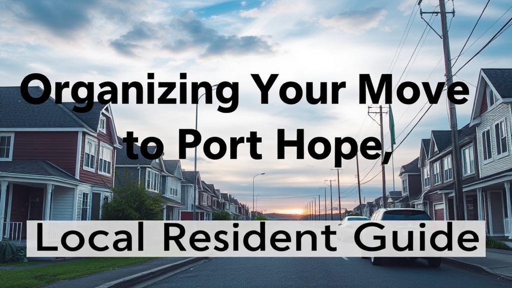 Organizing Your Move to Port Hope: A Local Resident's Guide