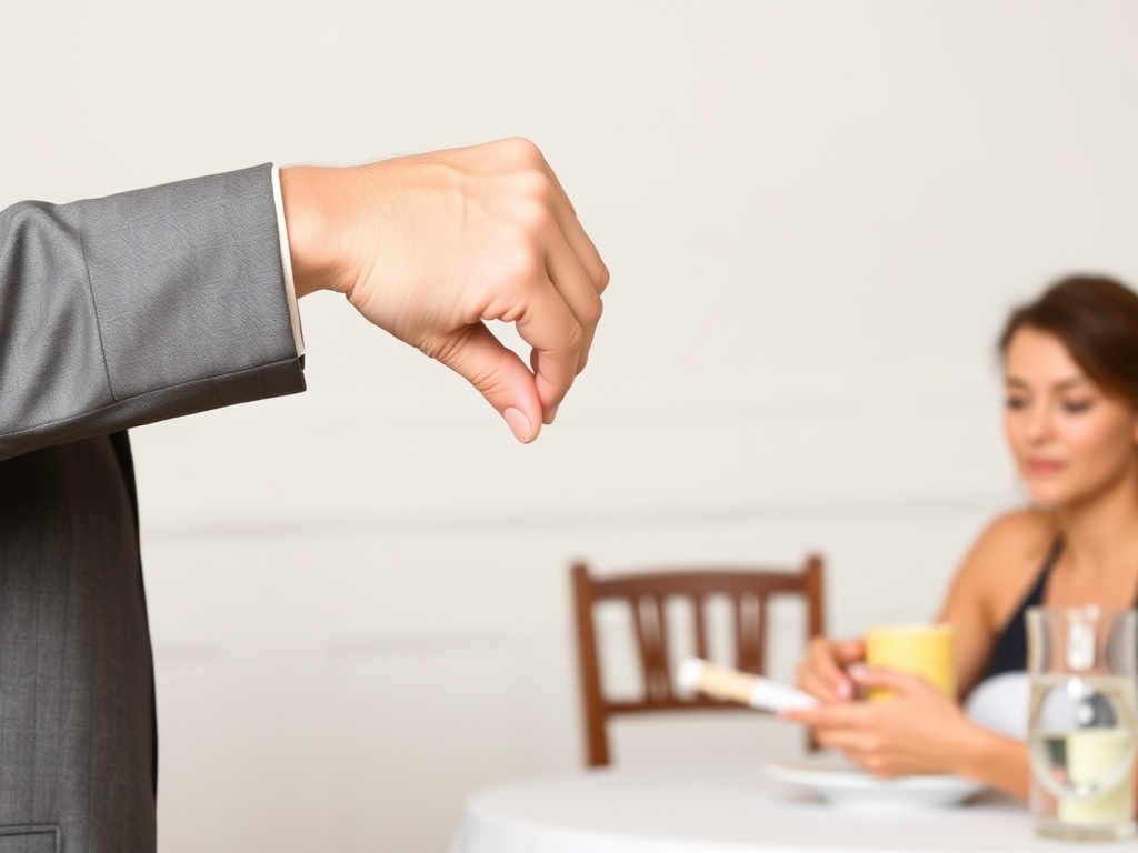 person turning down an invitation politely