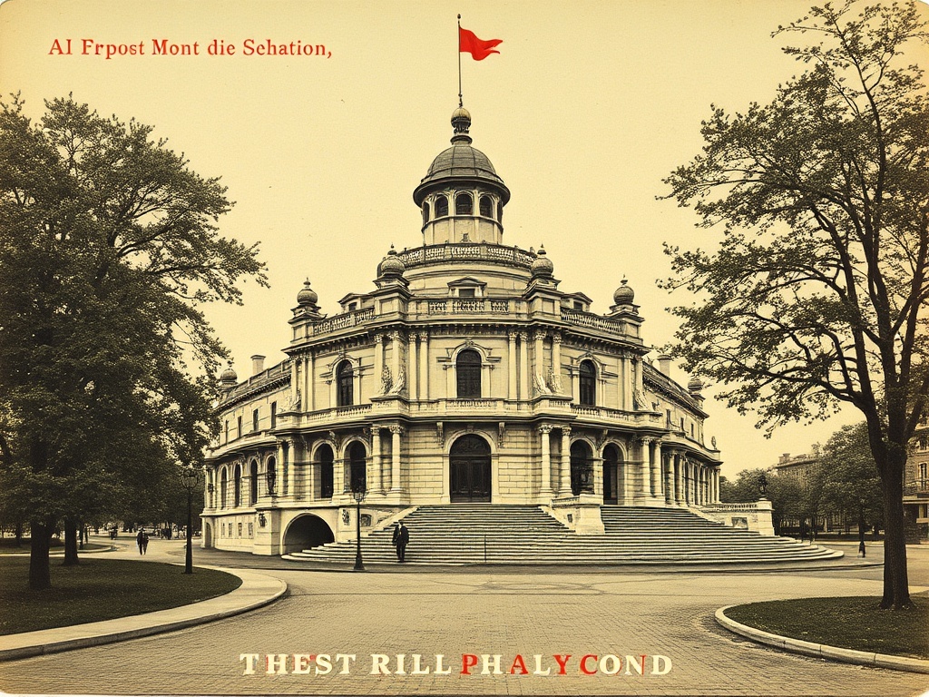 A rare postcard depicting an iconic landmark from the early 1900s