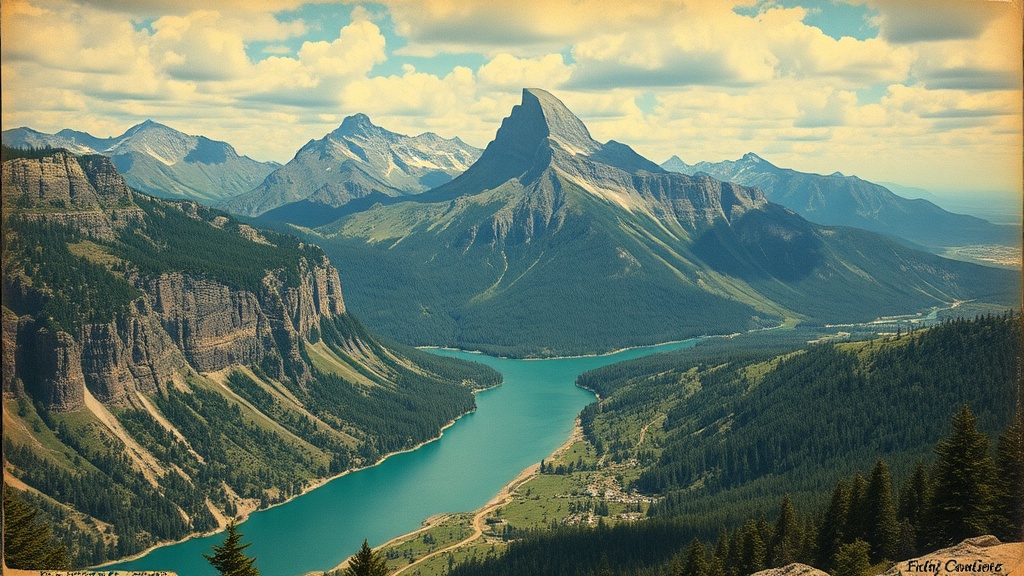 Famous Landscapes Captured on Vintage Postcards