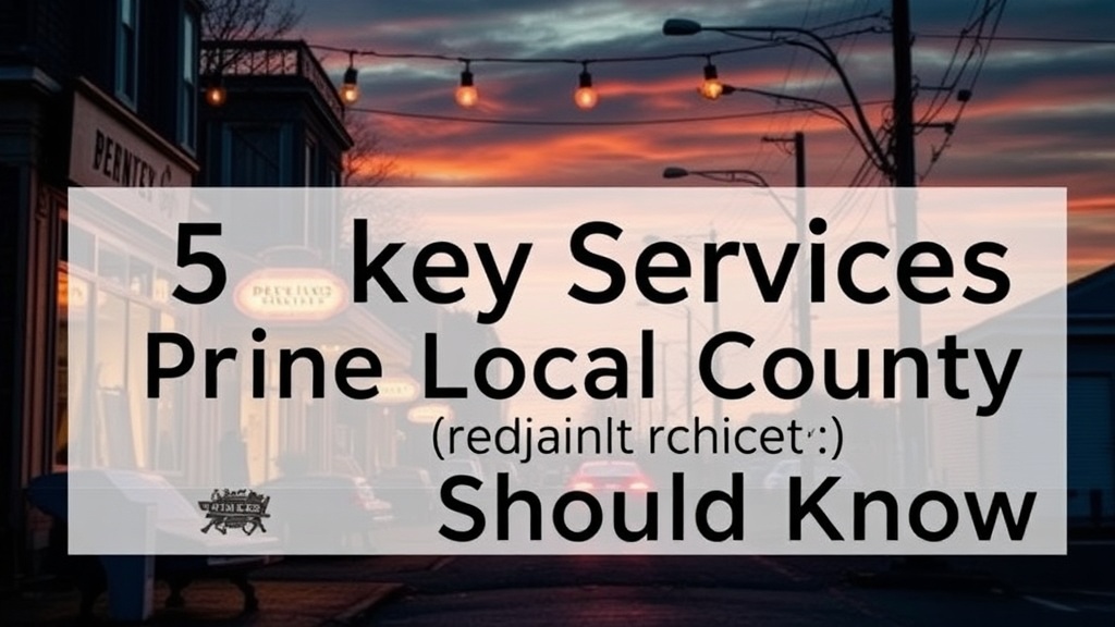 5 key Local Services Every Prince Edward County Resident Should Know
