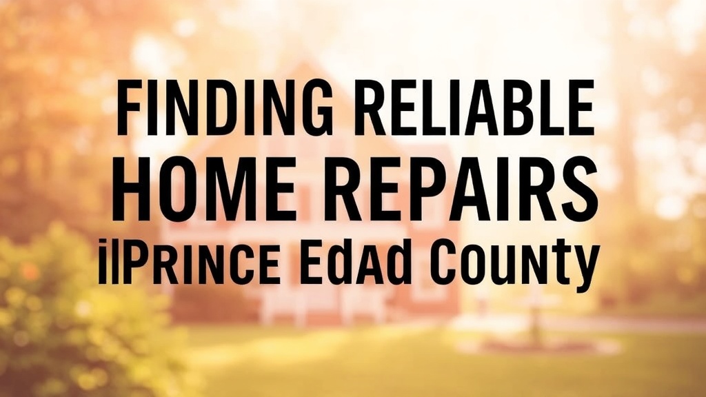 Finding Reliable Home Repairs in Prince Edward County