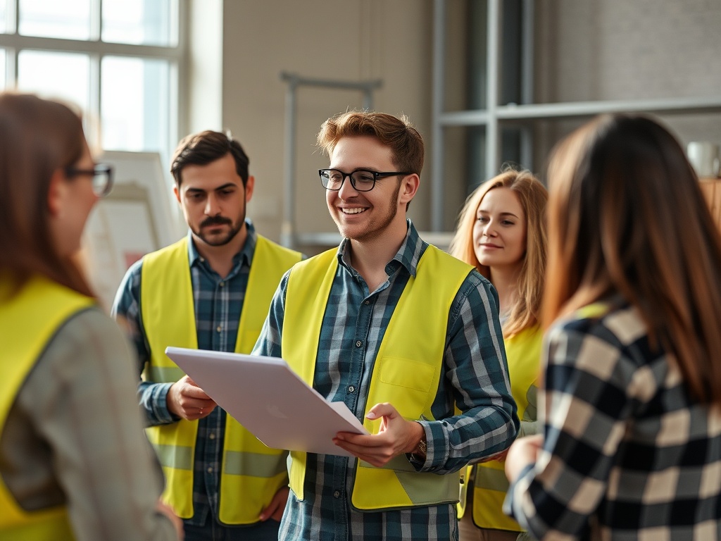 A person leading a project team, taking initiative
