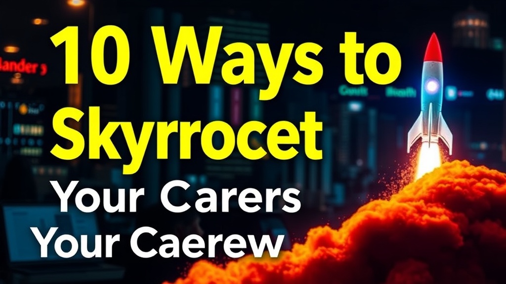 10 Ways to Skyrocket Your Career Growth